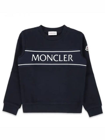 Kids Wappen Patch Logo Sweatshirt Navy 8G00016 899PS 778 12 14A 271834 1084867 - MONCLER - BALAAN 1