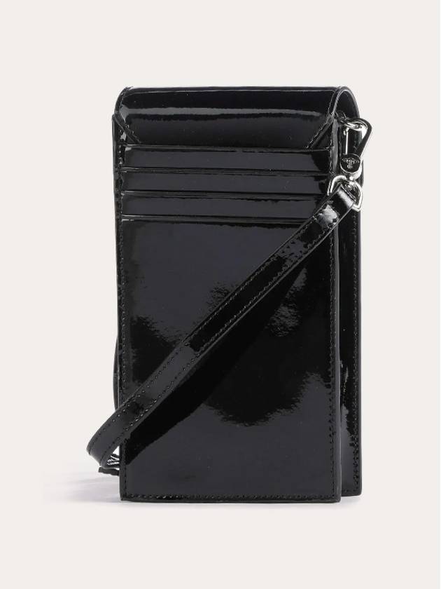 Shiny Patent Phone Cross Bag Black - VIVIENNE WESTWOOD - BALAAN 3