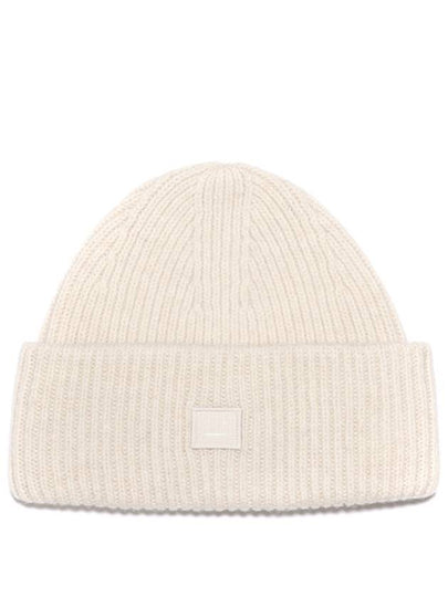 Small Face Logo Beanie Oatmeal Melange - ACNE STUDIOS - BALAAN 2