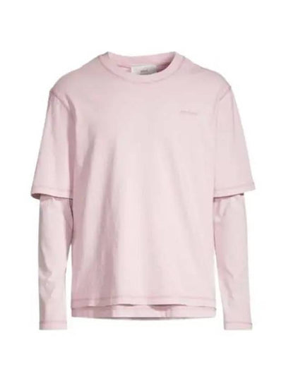 Fade Out Long Sleeve T-Shirt Pink - AMI - BALAAN 2