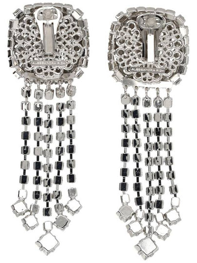 Alessandra Rich Earring Square Crystal - ALESSANDRA RICH - BALAAN 2