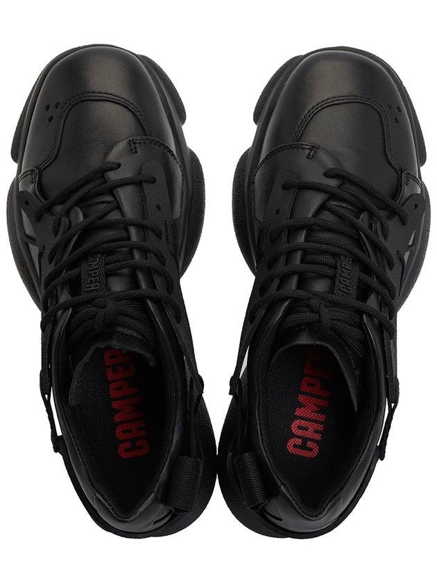 Karst Leather Low Top Sneakers Black - CAMPER - BALAAN 3