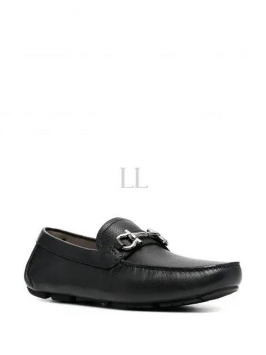 Gancini Ornament Driving Shoes Black - SALVATORE FERRAGAMO - BALAAN 2