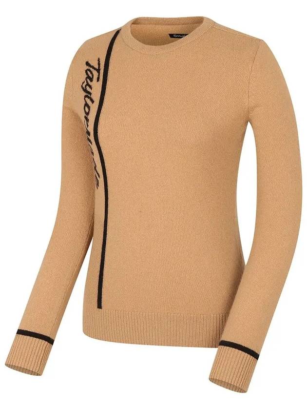 Women s cashmere logo line color combination knit TWSRL7126 513 - TAYLORMADE - BALAAN 7