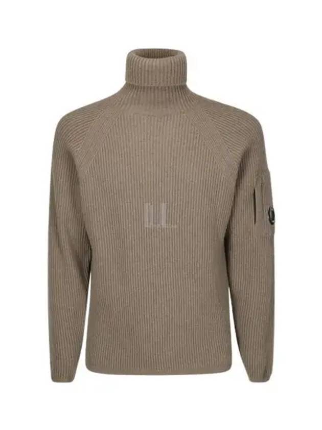 Lambswool GRS Knit Turtleneck Brown - CP COMPANY - BALAAN 2