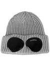 Signature Goggles Wool Beanie Grey - CP COMPANY - BALAAN 3