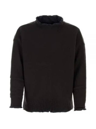 Reversible Pullover Wool Knit Top Black - SACAI - BALAAN 2