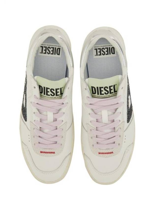 S Leroji Roe W Leather Low Top Sneakers White - DIESEL - BALAAN 3