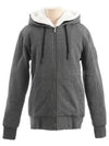 Classic Bunny Zip Up Hoodie White Lining Charcoal - MOOSE KNUCKLES - BALAAN 2