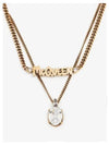 Graffiti Chain Necklace Gold - ALEXANDER MCQUEEN - BALAAN 2