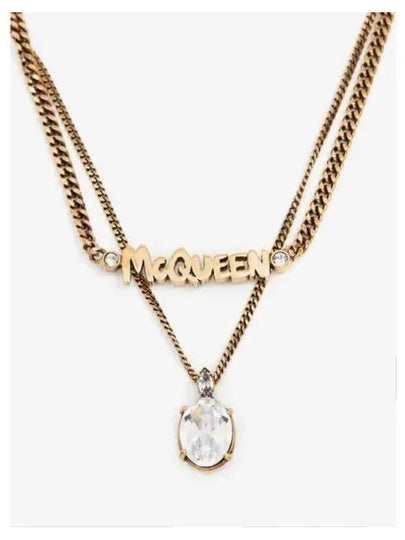 Graffiti Chain Necklace Gold - ALEXANDER MCQUEEN - BALAAN 2