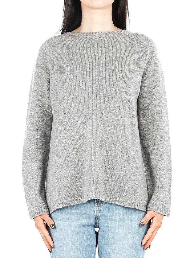 Women's Wool Cashmere Knit Top Grey - S MAX MARA - BALAAN 2