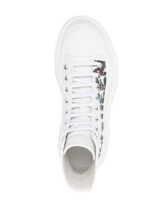 Graffiti Logo Tread Slick Walker Boots White - ALEXANDER MCQUEEN - BALAAN 5