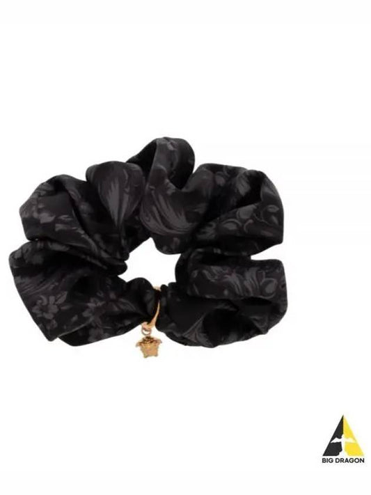 Barocco Print Hair Scrunchie Black - VERSACE - BALAAN 2