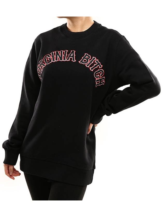 Virginia Bitch Cotton Jersey Sweatshirt Black - GIVENCHY - BALAAN 1