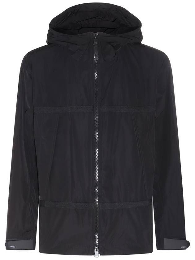 Men's Logo Applique Lightweight Windbreaker Black - BURBERRY - BALAAN 2