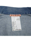 Oversized Denim Jacket Mid Blue - ACNE STUDIOS - BALAAN 11