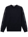 Band Detail Crew Neck Sweatshirt Black - GIVENCHY - BALAAN 1