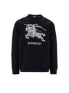 Embroidered EKD Logo Sweatshirt Black - BURBERRY - BALAAN 3