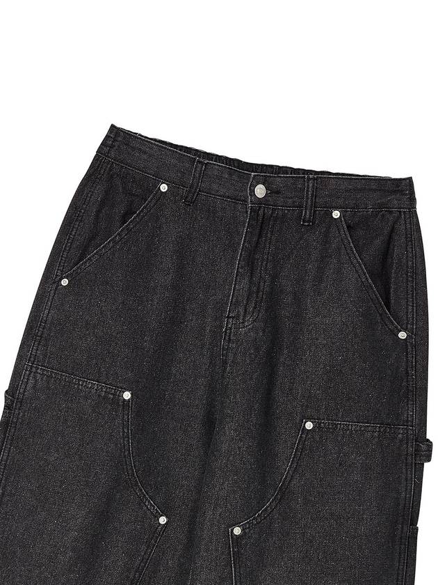 Carpenter obi banding denim black - THE GREEN LAB - BALAAN 3