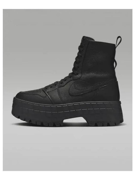 Women's Air Jordan 1 Brooklyn Wolker Boots Black - NIKE - BALAAN 2