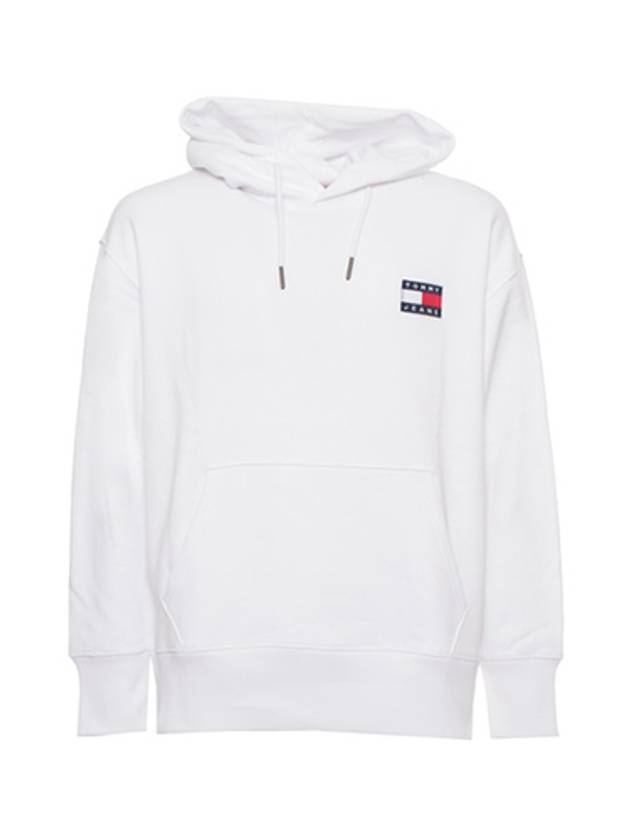 Tommy Jeans Logo Hoodie White - TOMMY HILFIGER - BALAAN 2