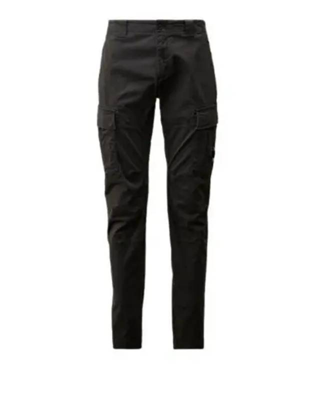 Stretch Sateen Ergonomic Lens Double Cargo Straight Pants Black - CP COMPANY - BALAAN 2