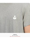 Zafferh Logo Cotton Short Sleeve T-Shirt Grey - ISABEL MARANT - BALAAN 7