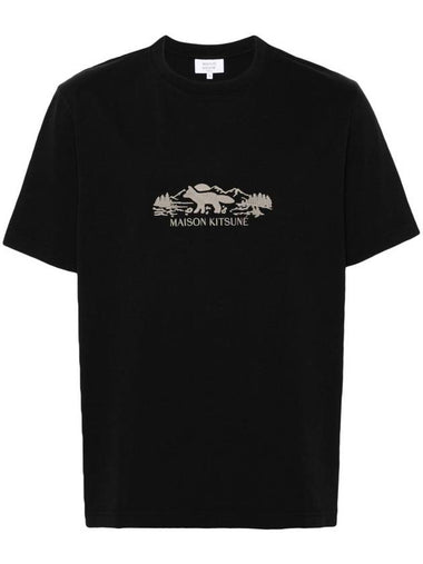 MAISON KITSUNÉ OUTDOOR PROFILE FOX COMFORT TEE SHIRT - MAISON KITSUNE - BALAAN 1