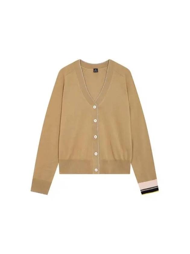 PS Women s Glitter Trimmed Knit Cardigan Beige 270508 - PAUL SMITH - BALAAN 1