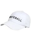 Golf Wear Golf Unisex Basic Cap WB21FAMC01WH White - WHITEBALL - BALAAN 3