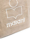 Yenki Logo Cotton Tote Bag Beige PM0001FA A1X19M 90BE STK - ISABEL MARANT ETOILE - BALAAN 5