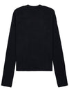 Red ADC Chain Stitch Heart Logo Knit Top Black - AMI - BALAAN 3