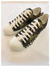 Men's Camouflage Larkhole Logo Low Top Sneakers Green - BURBERRY - BALAAN 3