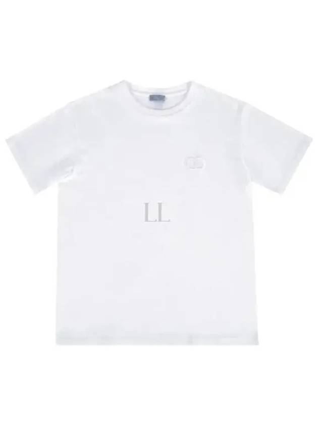 CD Icon Relaxed Fit Organic Cotton Short Sleeve T-Shirt White - DIOR - BALAAN 2