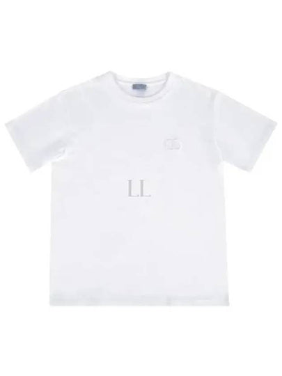 CD Icon Relaxed Fit Organic Cotton Short Sleeve T-Shirt White - DIOR - BALAAN 2