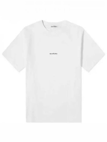 Logo Crew Neck Short Sleeve T-Shirt White - ACNE STUDIOS - BALAAN 2