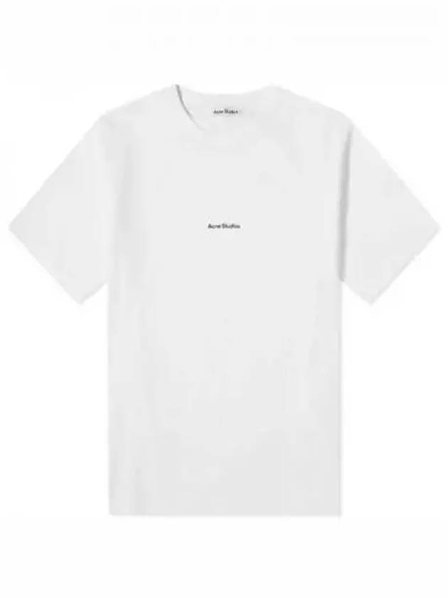 Logo Crew Neck Short Sleeve T-Shirt White - ACNE STUDIOS - BALAAN 2