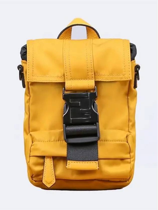 Mini Econyl Cross Backpack Yellow - FENDI - BALAAN 2