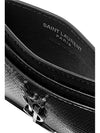 YSL Monogram Lizard Effect Glossy Leather Card Holder 370778 1KM0N - SAINT LAURENT - BALAAN 3