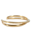 Paris Thin Double Cuff Bracelet Gold - CELINE - BALAAN 2