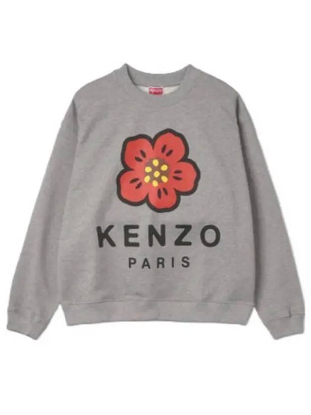 Women s Balk Flower Sweatshirt Gray FC62SW011 4ME - KENZO - BALAAN 1