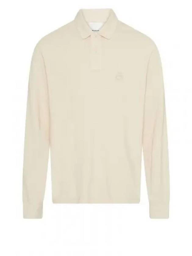 Amaury Embroidery Logo Long Sleeve Pk Shirt Beige - ISABEL MARANT - BALAAN 2