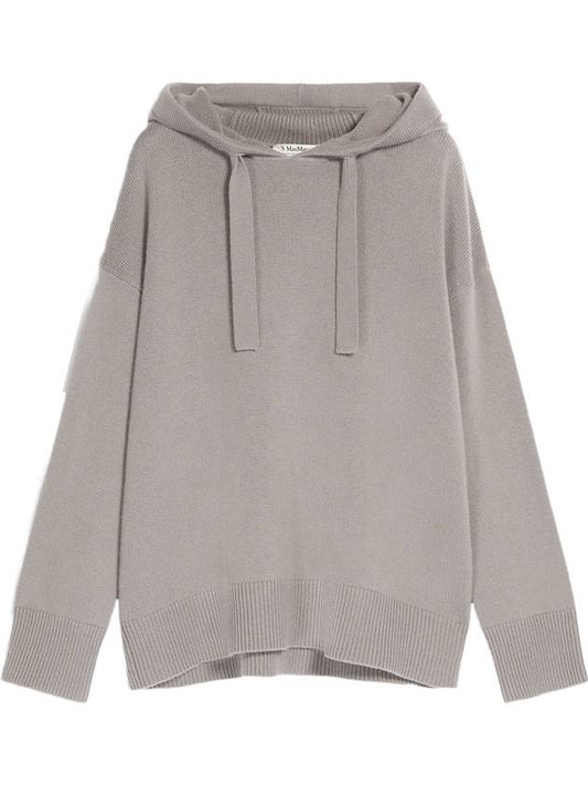 Parma Wool Cashmere Hooded Top Gray - S MAX MARA - BALAAN 1