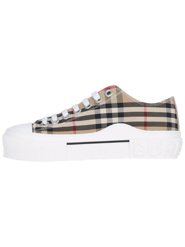 Vintage Check Cotton Sneakers Archive Beige - BURBERRY - BALAAN 4