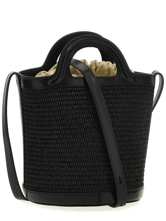 Tropicalia Small Bucket Bag Black - MARNI - BALAAN 3