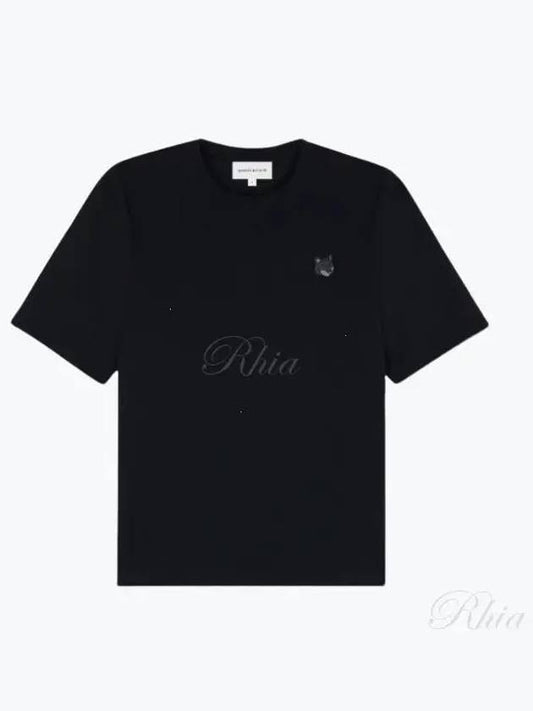 Bold Fox Head Patch Comfort Short Sleeve T-Shirt Black - MAISON KITSUNE - BALAAN 2