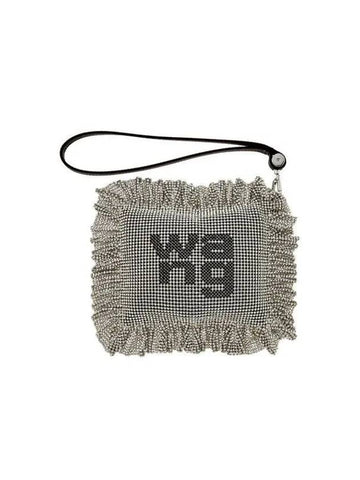 Crystal Mesh Pillow Wristlet White - ALEXANDER WANG - BALAAN 1