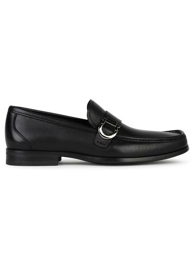 Gancini Calfskin Loafers Black - SALVATORE FERRAGAMO - BALAAN 2