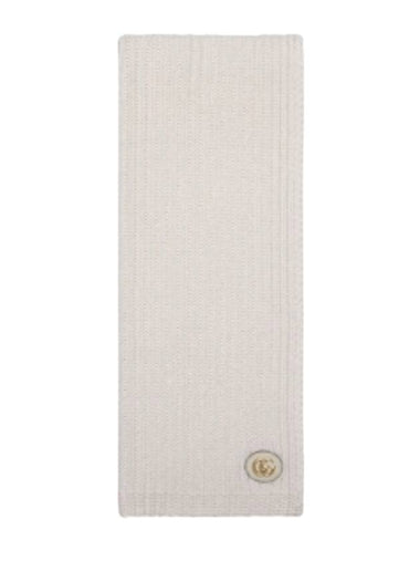 Patch Wool Scarf Ivory - GUCCI - BALAAN 1